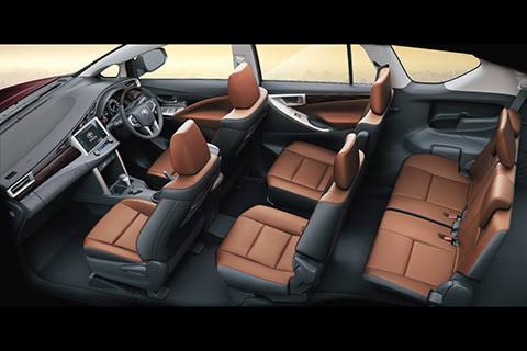 Innova Crysta Interior & seating | Car hire in ahmedabad